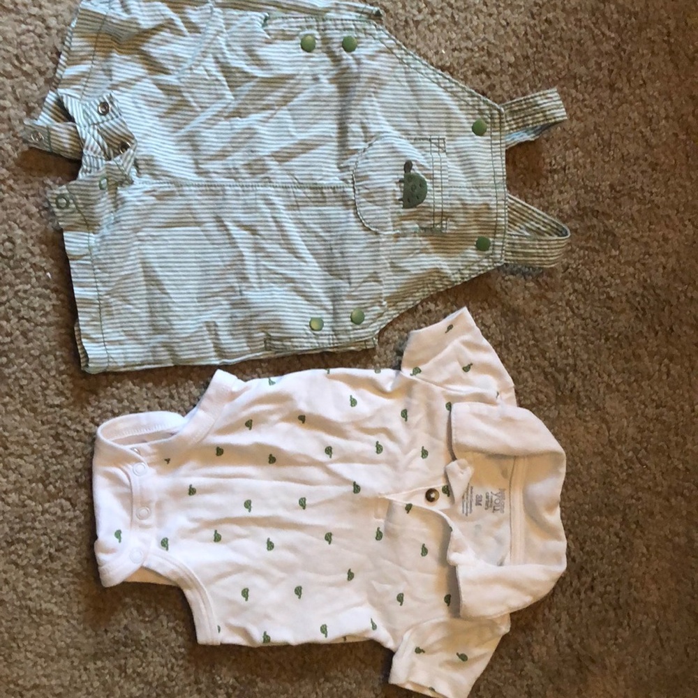 Baby boy Turtle overalls